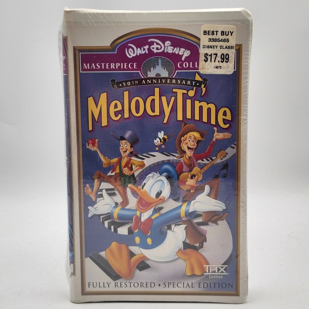 Melody Time 50th Anniversary Walt Disney Masterpiece Collection VHS Sealed